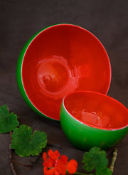 Bowl Glass Watermelon (Two Pieces)