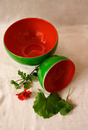 Bowl Glass Watermelon (Two Pieces)