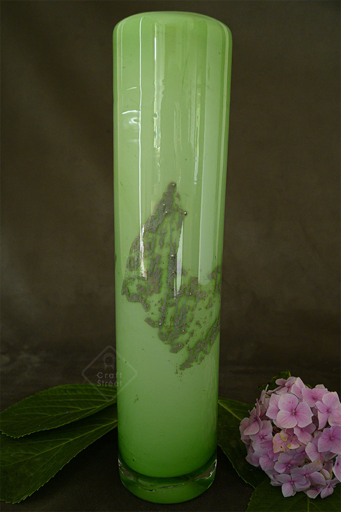 Green Glass Vase