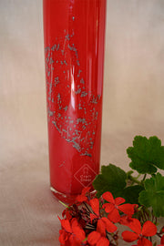 Red Glass Vase