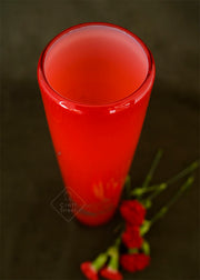 Red Glass Vase