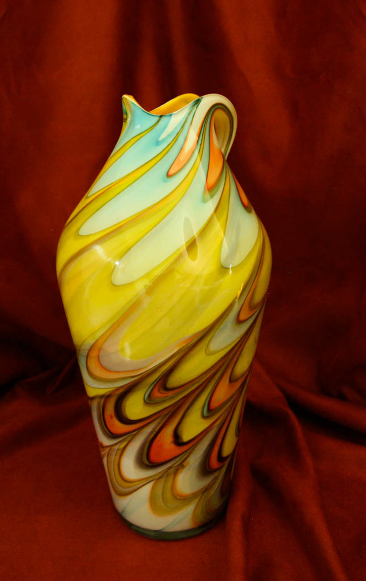 Vase Glass Colourful